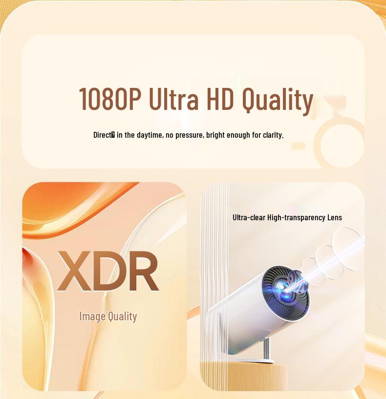 HY300 Mini HD Smart Home Projector for Bedroom Wall