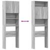 Mobile per Lavatrice Grigio Sonoma 64 x 24 x 190 cm Legno Ingegnerizzato