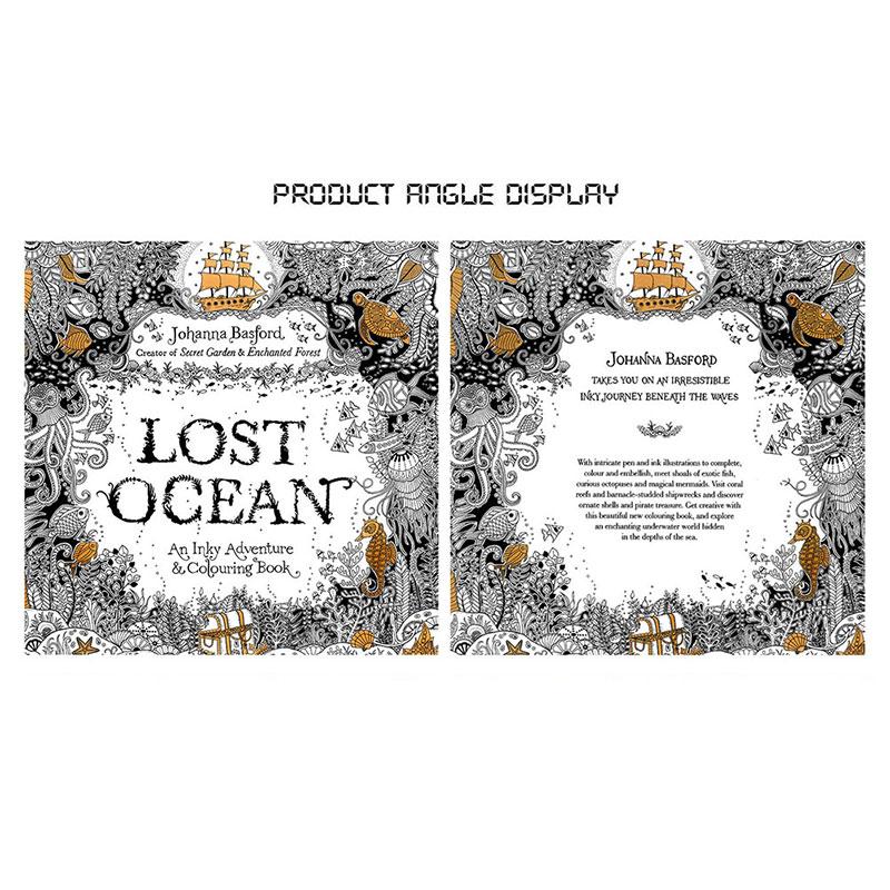 1Pcs 24 Pages Mandalas Flower Coloring Book For Children Adult Graffiti Drawing