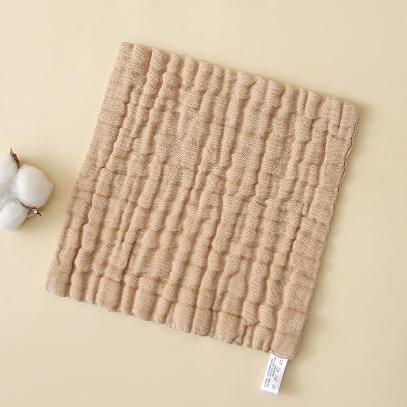 6 Layer 100% Soft Cotton Muslin Cloths for Baby Burp Solid Color Face Hand Towel Newborn Soft Gauze Squares Towel for Toddler