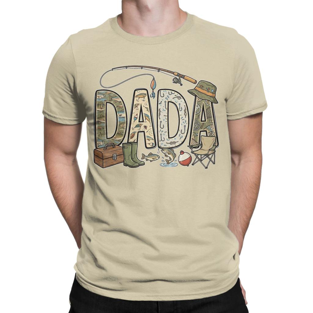 Unisexs Dada of The Big One Fishing T Shirt Fathers Day 100 Cotton Clothing Leisure Short Sleeve O Neck Tees Plus Size TShirt