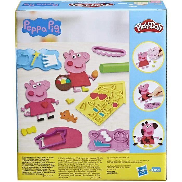 PLAY-DOH - Styles of Peppa Pig with 9 Pots of Non-toxic Modeling Clay - 11 Accessories - Toy for Children - from 3 Years Old - The Heroes