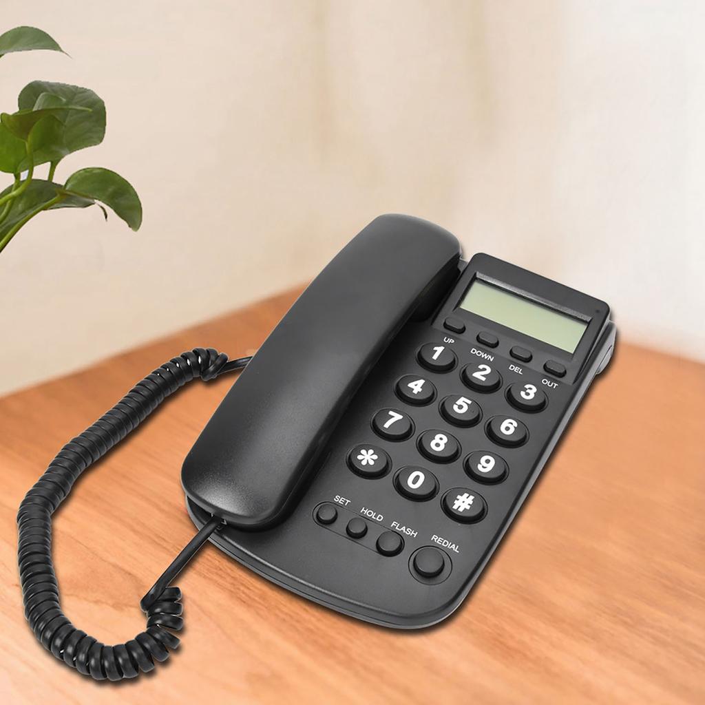 Hotel Business Telephone Extension No Caller ID Home Phone For Hotel Family(Black)