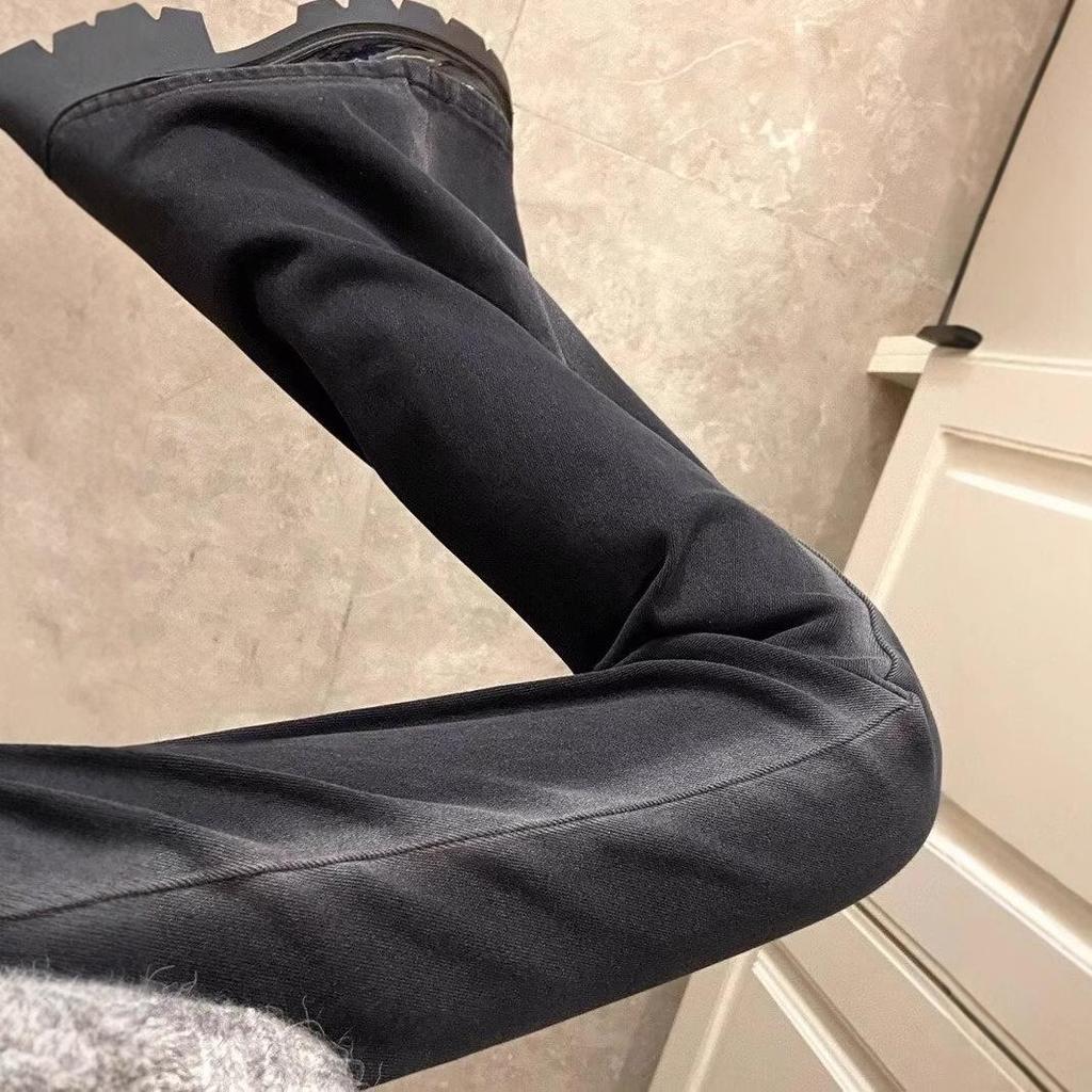 Petite Women's 2024 Retro Micro Flare Jeans for Spring and Autumn