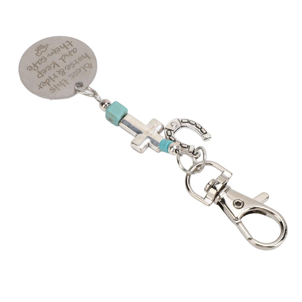 Horse Saddle and Bridle Clip Fashionable Retro Exquisite Metal Horse Bridle Hanging Ornament for Equestrian Culture