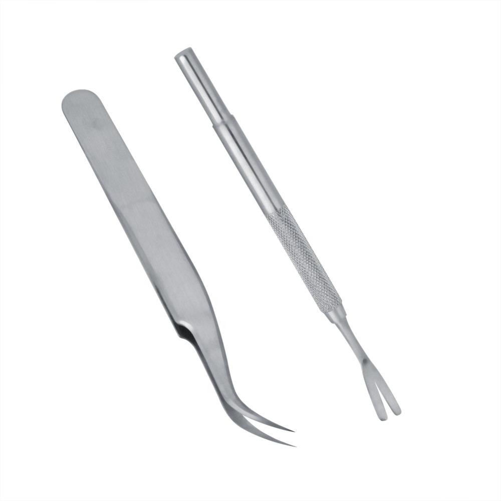 2PCS Mini Size Tick Remover Dual Prong Shape Pet Lice Tool Mite Removal Clip  Dog & Cat Grooming