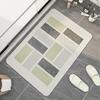 Super absorpční koupelnová předložka Protiskluzové geometrické předložky do vany Diatom Rychleschnoucí koberec do sprchy Severská kuchyně Rohožka Tapis De Bain