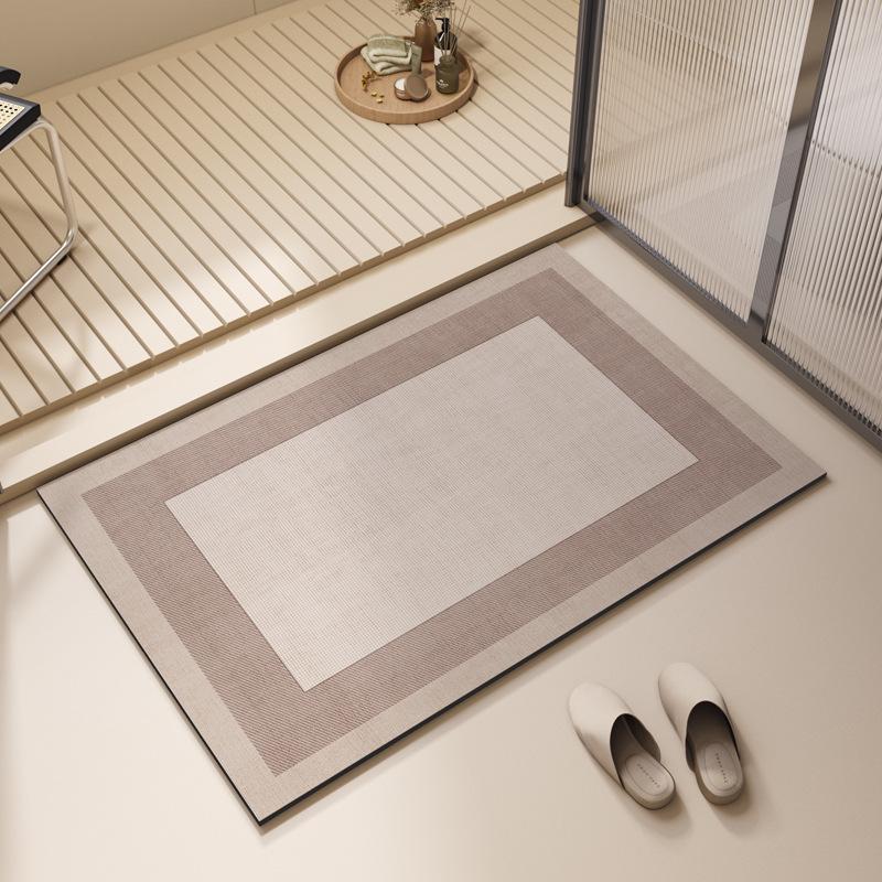 Wabi-Sabi Diatomaceous Earth Bath Mat: Non-Slip, Water-Absorbent, Quick-Dry, Stain & Wear Resistant
