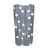 Women's Pleated Square Neck Sleeveless Tank Top Plant Print T-Shirt