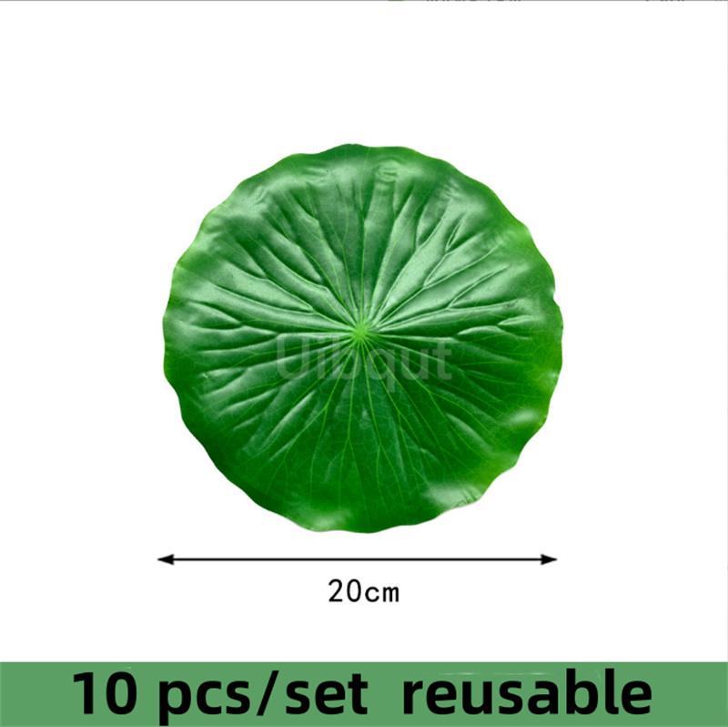 10 pcs set reusable Banana lotus leaf Leaf Placemats Table Decoration Heat Resistant Coasters Faux Pad Dining steak plate Mats