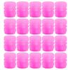 20Pcs Colorful Mini Luminous Car Tire Valve Caps Glowing Valve Cover Car Tire Wheel Hub Styling Decoration Auto Tyre Accessories