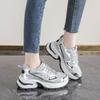 Thick-soled silver dad shoes, new autumn heightening comfortable heightening sneakers