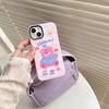 Applicable to Apple 11Pro mobile phone case iPhone11promax new film case 2-in-1 cherry sitting bear