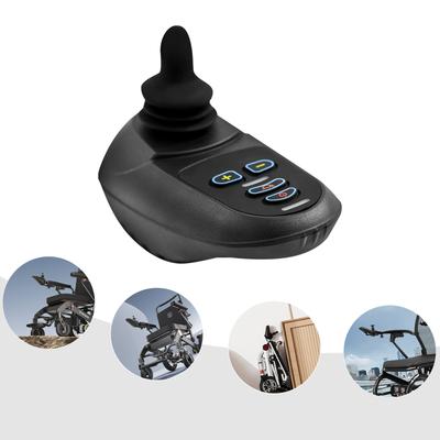 Schwarzer Aluminium Elektrorollstuhl Joystick Controller, ML2P+ Adapterkabel WB5003 5 Gänge 19*9.3*8.8cm für Elektrorollstühle