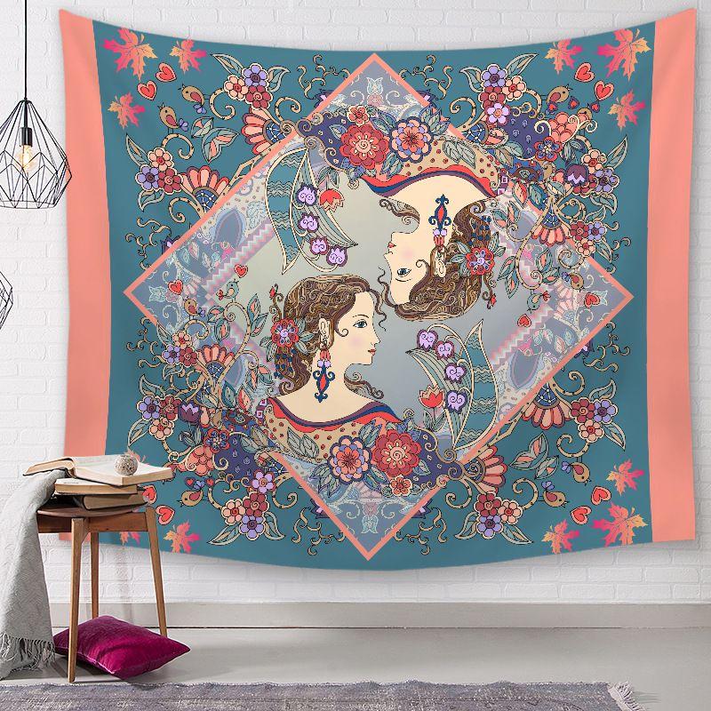 Elegant Wall Hanging Tapestries Flower City Printed Home Decoration Blanket For All Occasions