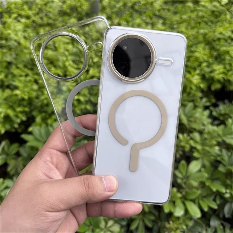 Hülle Für Poco F7 Ultra F7 Pro 5G Magnetisch Für MagSafe Transparente Harte Abdeckung Für Xiaomi POCO F7Pro Schlank Luxus Mode Stoßstange