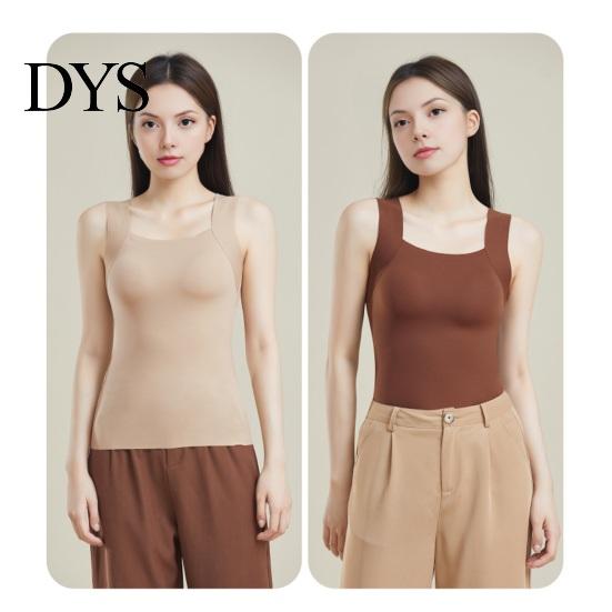Padded Bra Tank Top Women's with Built in High Strechy Workout Sleeveless U Neck Shapewear Slim Fit Camisole Tops Women