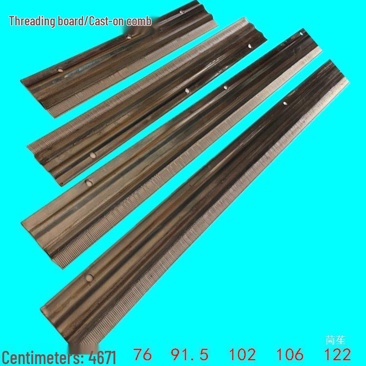 Hand-Cranked Knitting Machine Accessories: Threading Board, Combs, Cast-On Board & Comb, Yarn Feeder Brush, Turn-Over Board, Bind-Off Fork.