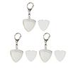 1/2/3Pcs Triangle Keychain Guitar Pick Holder Clear Case Heart Shaped