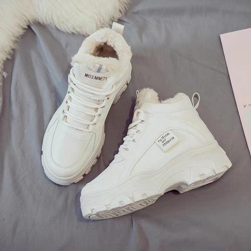 Dad Shoes Women's Spring New Platform Platform Leisure Versatile Heighten Soft Bottom Sports Autumn White Shoes