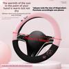 Car steering wheel cover for women new short plush velvet winter warm anti-slip comfortable steering wheel protective cover