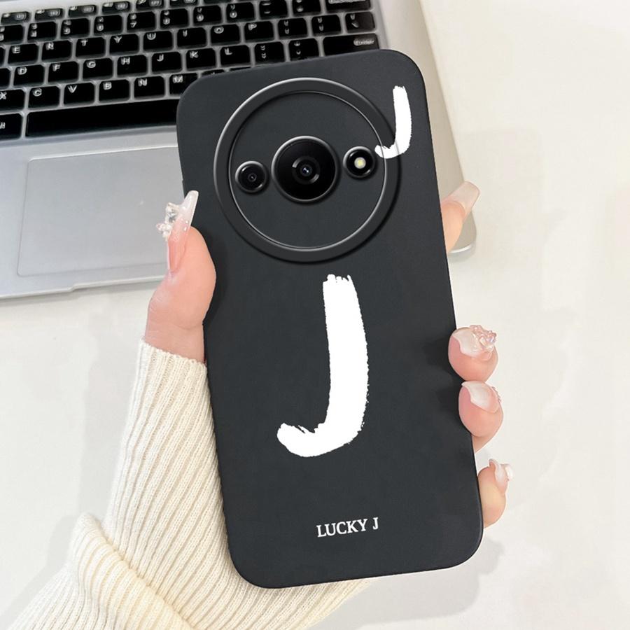 For Xiaomi Redmi A3 Back Cover Popular Letter Protector Soft Silicone Phone Cases For RedmiA3 A 3 4G Xiaomi Poco C61 Funda