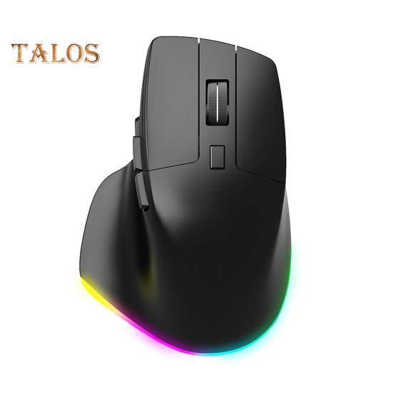 

Беспроводная мышь с режимами RGB-подсветки, регулируемым DPI, эргономичным дизайном, 2,4 ГГц/совместимая с Bluetooth мышь для ноутбука чёрный