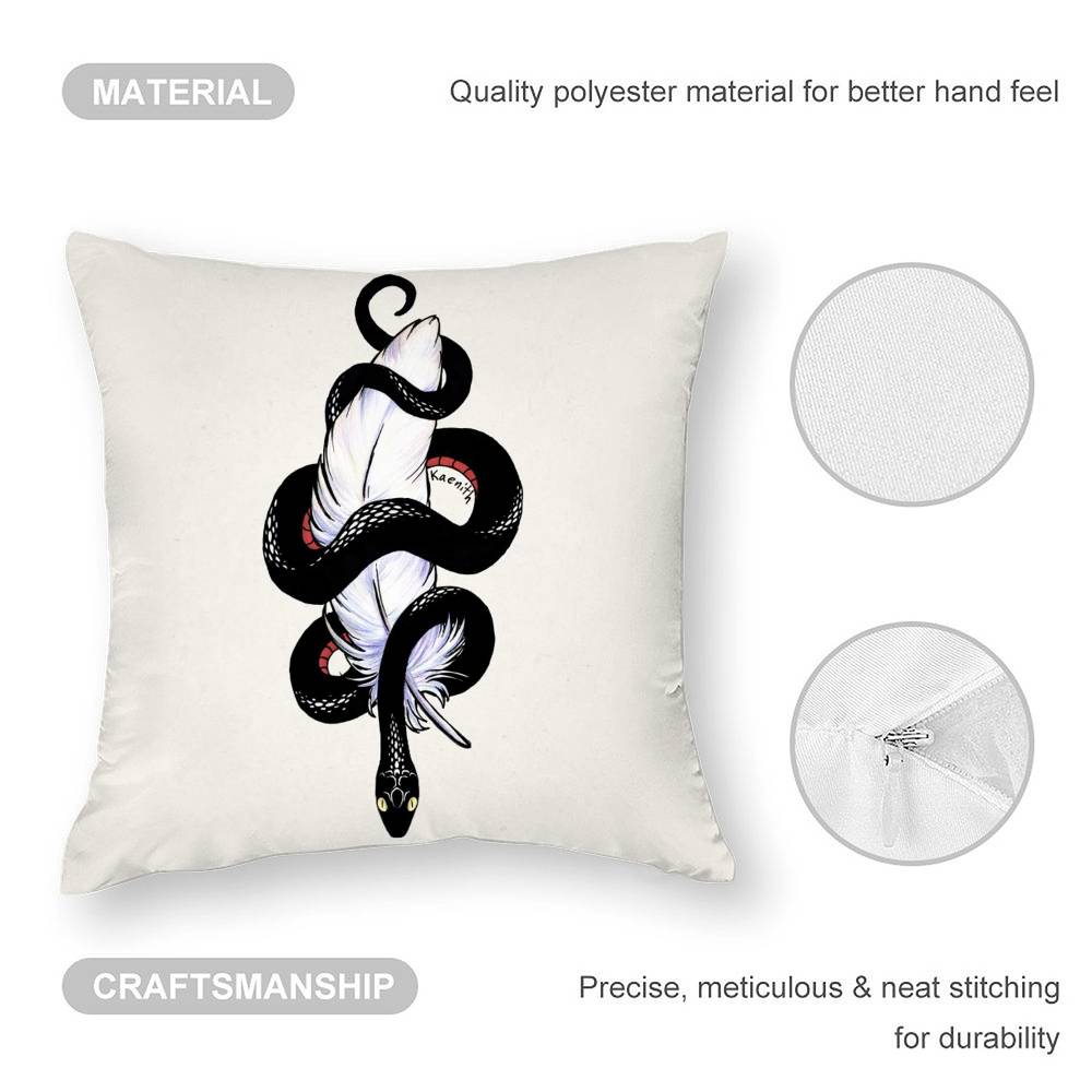 Tv G-Good Omens Pillow Case Sofa Living Room Bedroom Double-Sided Printing Square Cushion Nap Time Pillow Case