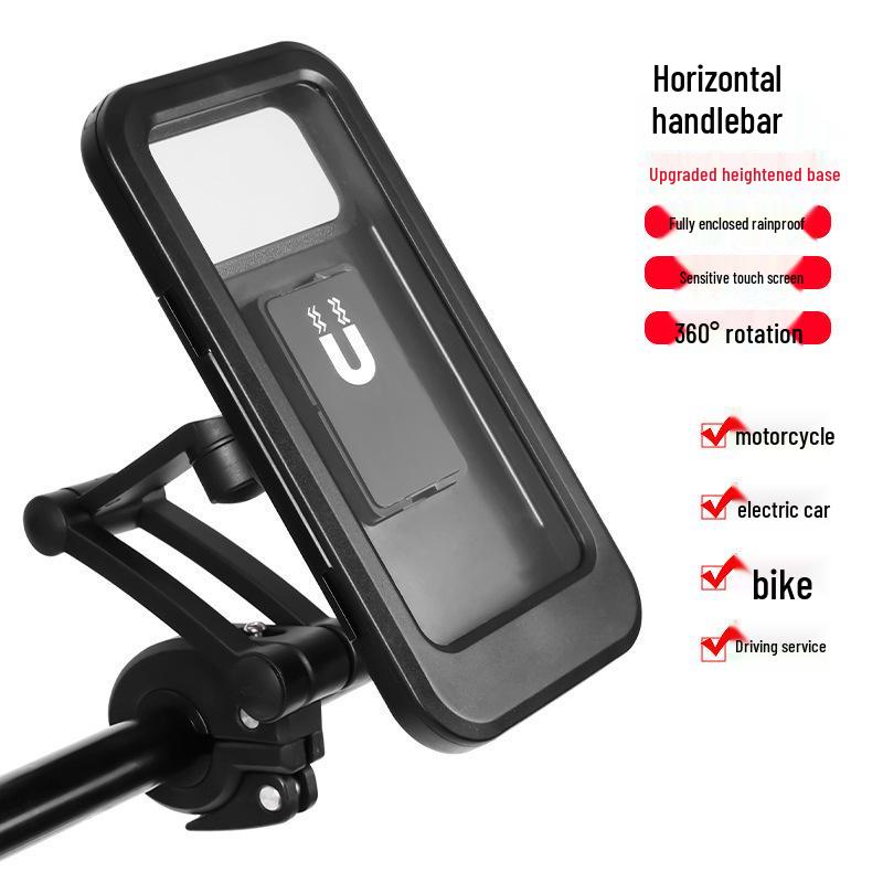 

Waterproof Shockproof Mobile Phone Holder for Delivery Riders - Fits Electric Scooters, Motorcycles, and Bicycles