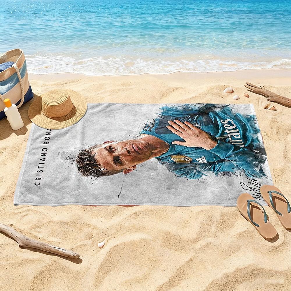 Cristiano Ronaldo Beach Towel Soft Durable Quickdry Comfortable Lightweight Suitable For Sports Travel Swimming Yoga Bathroom Beach And Pool