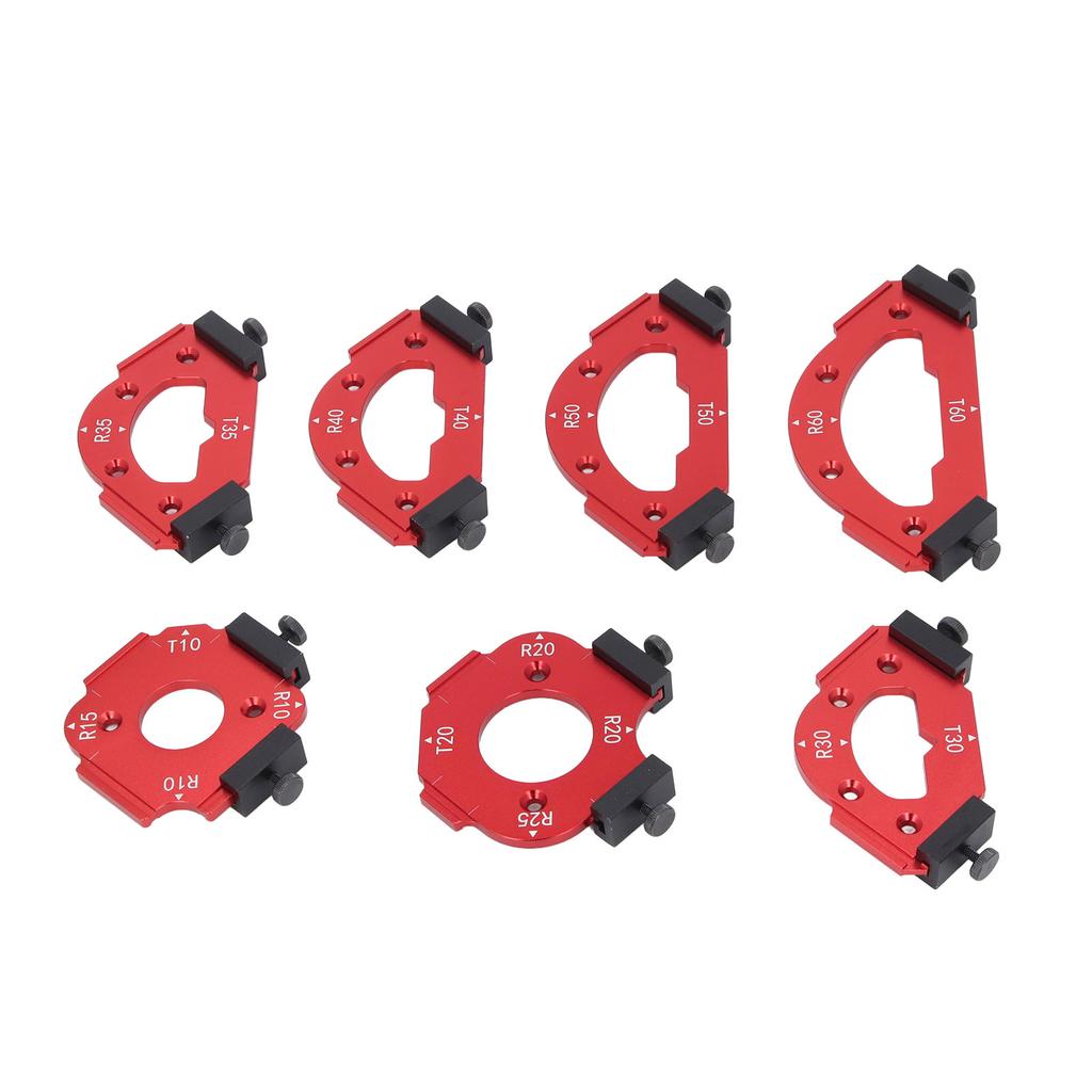 Table Corner Router Jig Set Trimming Machine Aluminium Alloy Router Radius Template Kits Woodworking