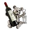 Elegant Ceramic Bear Wine Rack: Red Wine Display and Cup Holder for Luxurious Living Room Decor