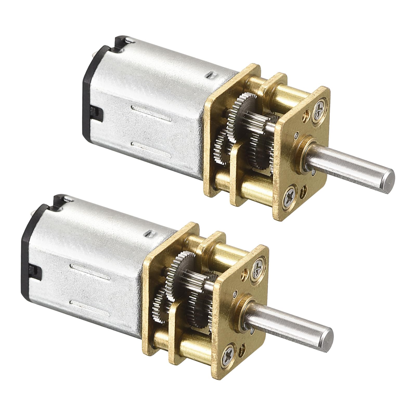 

Rebower Micro Reduction Gear Motor with Full Metal Gearbox, 60RPM DC 6V, 2 Pieces for DIY RC Aircraft and Model Cars