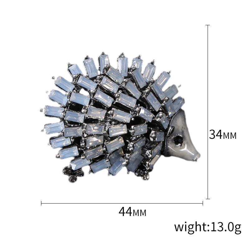 Enamel Hedgehog Brooches for Women Unisex Small Animal Pins Banquet Party Backpack Gifts Jewelry Accessories