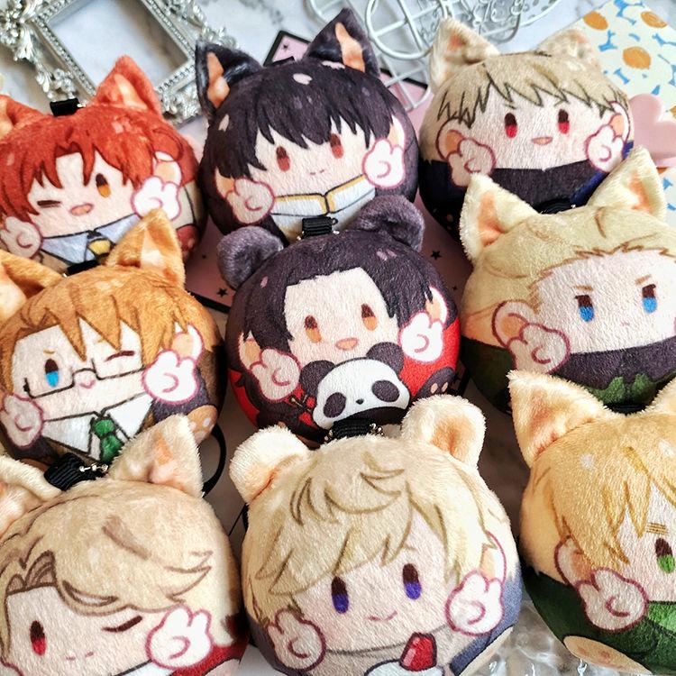 10 cm Hetalia Axis Powers Mini-Plüschpuppen-Anhänger Feliciano Vargas Alfred F. Jones Polandball – Niedliches Plüschtier für Anime-Fans