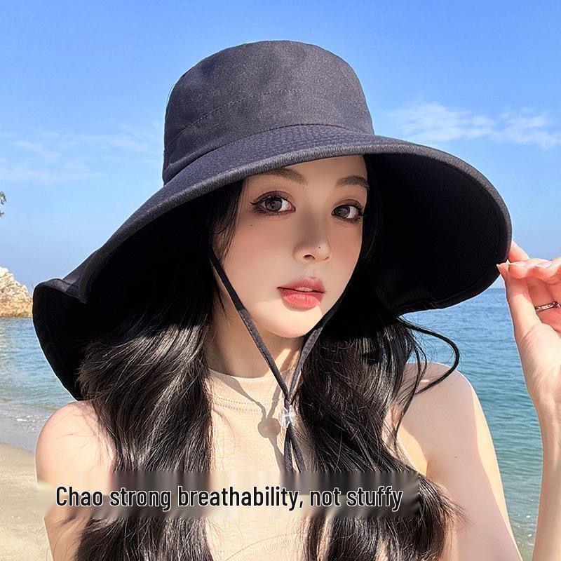 Women's Versatile Sun Hat: UV Protection, Windproof Face Covering, Large Shawl for Cycling and Summer Seaside Activities