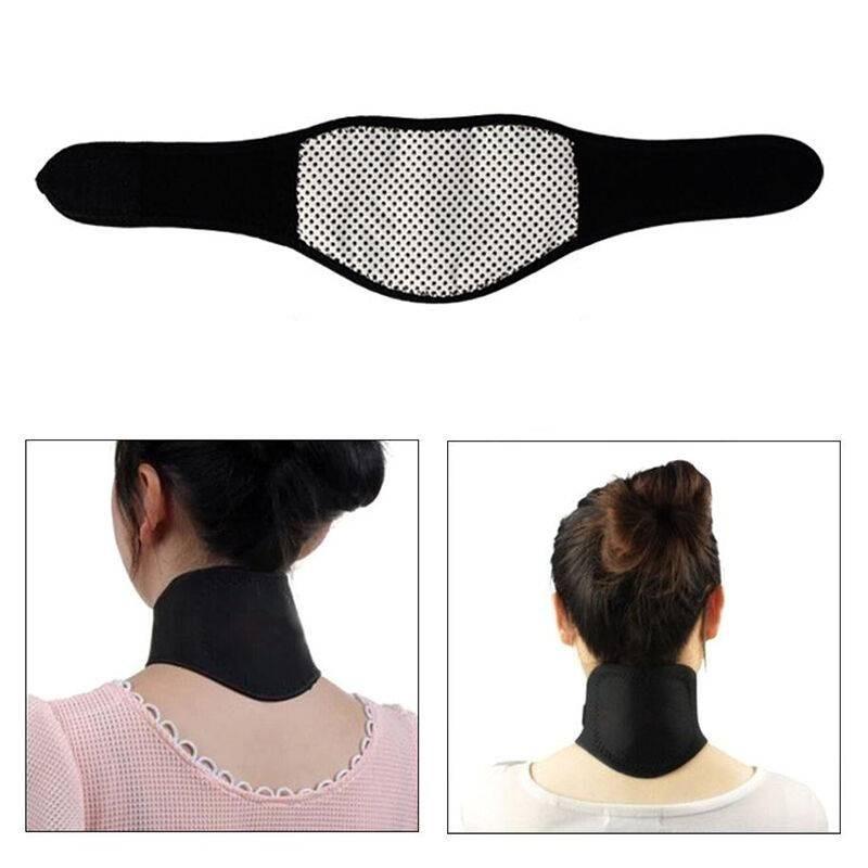 Cozy Neck Protection Wrap Self-heating Black Thermal Neck Brace For Men And Women