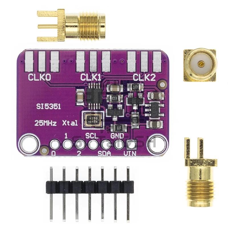 1-10PCS DC 3V-5V Si5351A Si5351 I2C Clock Generator Breakout Board Module Si 5351 A Signal Generator Clock 8KHz-160MHz