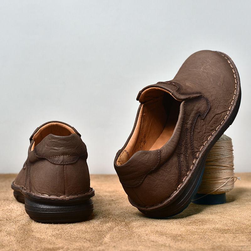 Skórzana ręcznie robiona męska odzież robocza z dużymi palcami