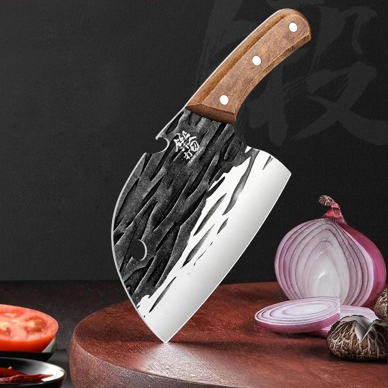 Forging Professional Meat Cutting Knife, Kitchen Cutting Knife, Practical Stainless Steel Fruit and Fish Cutting Knife U9195