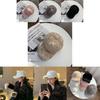 Luxurious Winter Thickened Faux Rabbit Fur Baseball Cap For Women Warm And Stylish