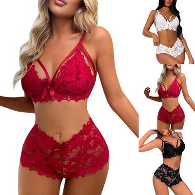 Ladies, Beautiful Women, Sexy Hollow Out And Fun Split Body Underwear Set