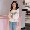 Girls' Sweet Bow Princess Knit Sweater