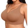 Women Plus Size Seamless Wireless Thin Full Cup Comfortable Bra