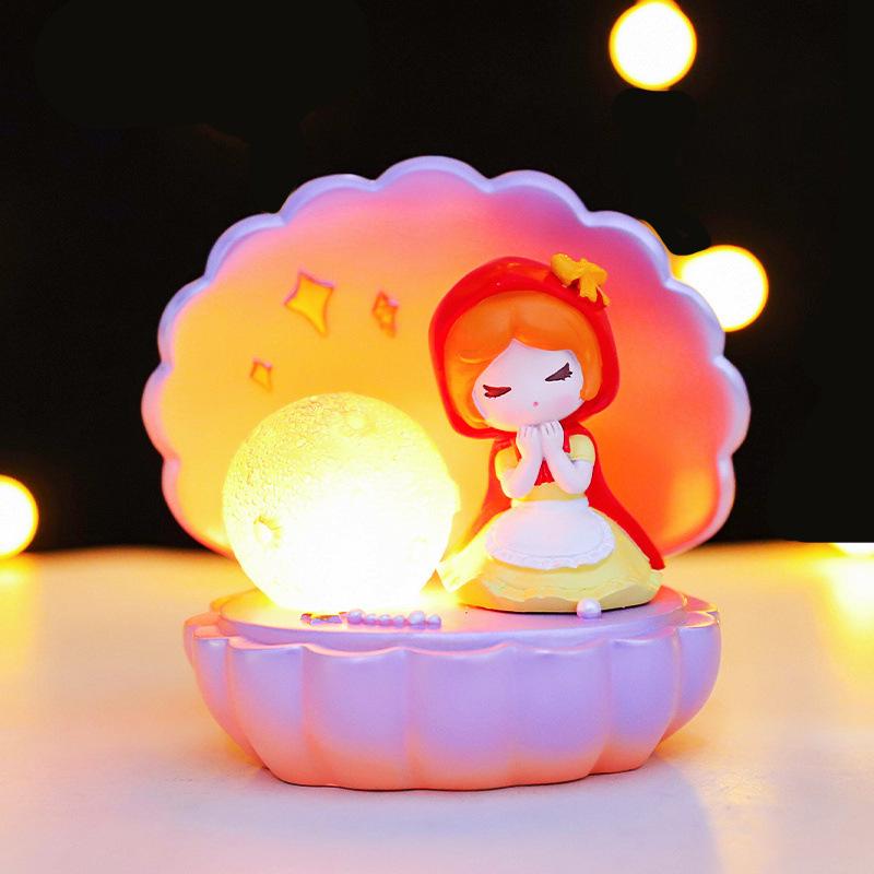 Student Desk USB Touch Night Light - Eye Protection, Cute Pet Design, Milk Star Light, Rechargeable Bedside Lamp