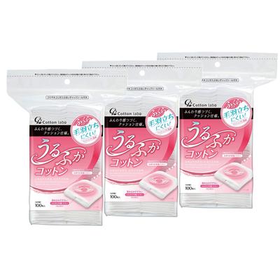 Conjunto de Discos de Algodão para Limpeza Facial Cotton Lab 300 Unidades | Discos Removedores de Maquilhagem Japoneses Macios e sem Fiapos