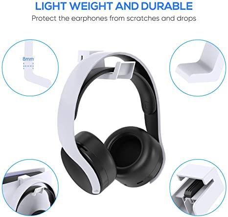 Headphone Stand for PS5 Console, Gaming Headset Hanger Holder Headphone Hook Stand for PS5