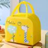 Cartoon Pattern Handheld Food Organization Storage Bag Aluminum Foil Thickened Lunch Insulation Box
