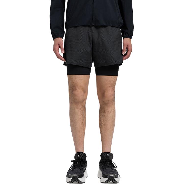 

Salomon PL 2 In 1 Short Dyneema Outdoor Skin Friendly Breathable Running Sports Shorts Men shorts C30292 L