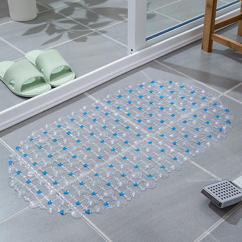 1PC PVC Anti-skid Bath Mats Soft Shower Mat Massage Mat with Suction Cup Non-slip Bathtu Bath Mat Bathroom Accessories Hot